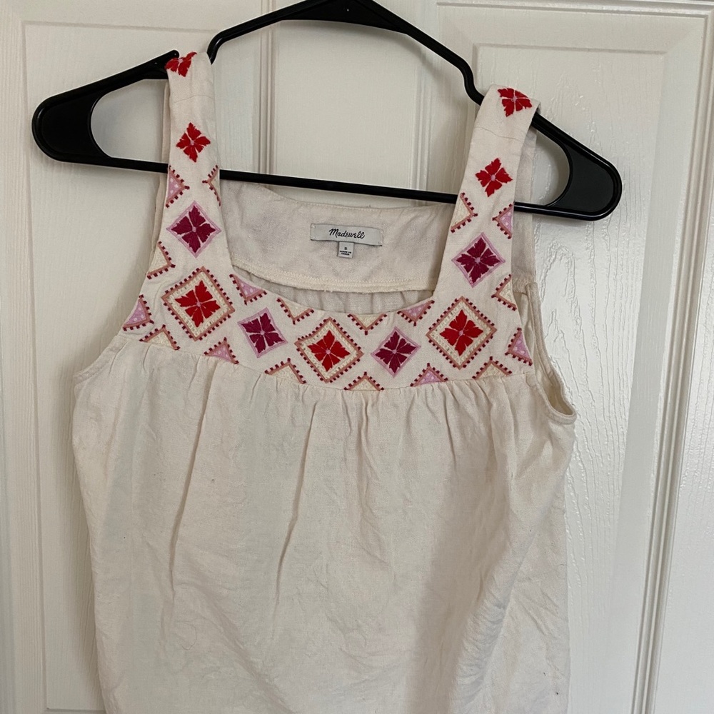Madewell embroidered tank
